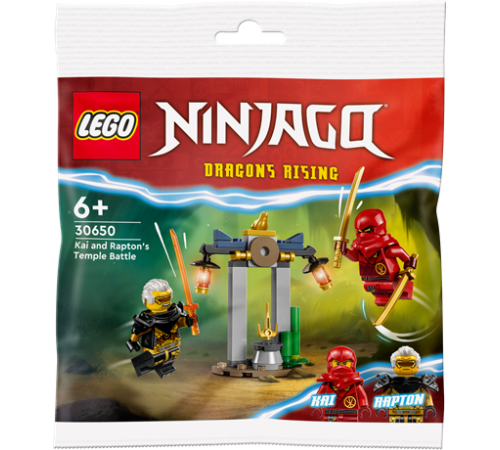 Конструктор LEGO NINJAGO Битва за Храм Кая і Раптона 47 деталей (30650) Конструктор LEGO NINJAGO Битва за Храм Кая і Раптона 47 деталей (30650)