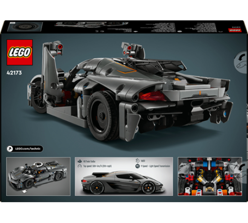 Конструктор LEGO Technic Koenigsegg Jesko Absolut сірий гіперкар 801 ел. (42173) Конструктор LEGO Technic Koenigsegg Jesko Absolut сірий гіперкар 801 ел. (42173)