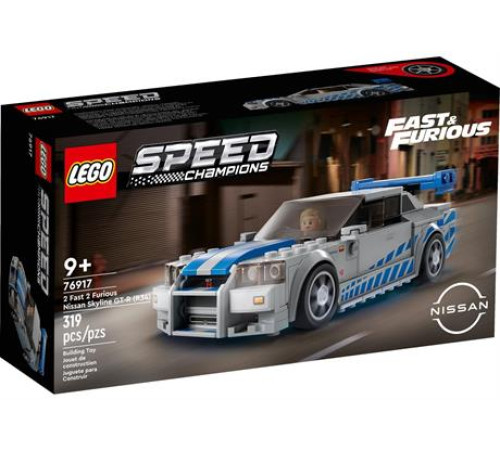 Конструктор LEGO Speed Champions Подвійний форсаж Nissan Skyline GT-R R34, 319 деталей (76917) Конструктор LEGO Speed Champions Подвійний форсаж Nissan Skyline GT-R R34, 319 деталей (76917)