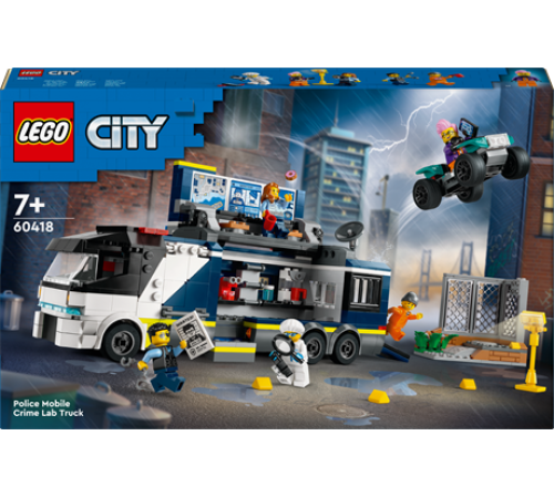 Конструктор LEGO City Пересувна поліцейська криміналістична лабораторія 674 ел. (60418)