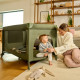 Манеж-ліжко Lionelo JASMIN EASY FOLD GREEN OLIVE