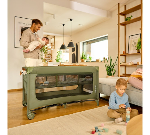 Манеж-ліжко Lionelo JASMIN EASY FOLD GREEN OLIVE Манеж-ліжко Lionelo JASMIN EASY FOLD GREEN OLIVE