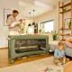 Манеж-ліжко Lionelo JASMIN EASY FOLD GREEN OLIVE