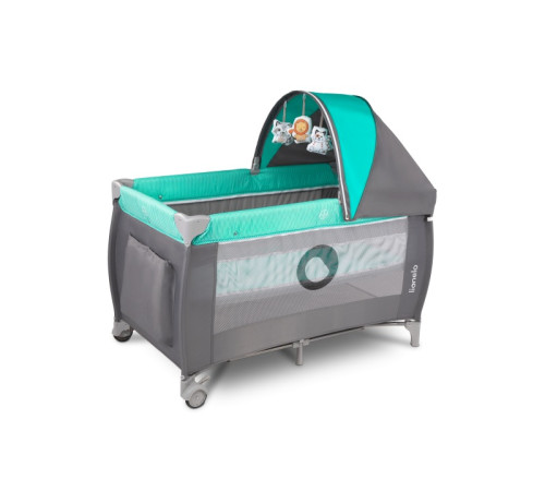 Ліжечко-манеж Lionelo SVEN PLUS TURQUOISE / GREY Ліжечко-манеж Lionelo SVEN PLUS TURQUOISE / GREY