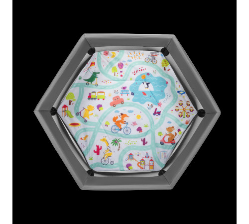 Манеж Lionelo ROEL GREY MULTICOLOR Манеж Lionelo ROEL GREY MULTICOLOR