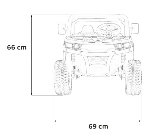 Дитяча акумуляторна машинка фермерська Speed 900 Біла