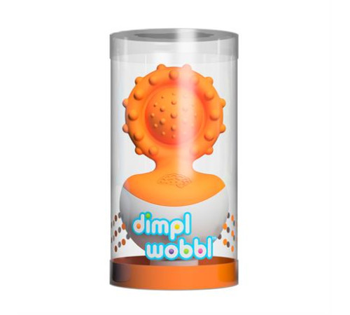 Прорізувач-неваляшка Fat Brain Toys dimpl wobl помаранчевий (F2172ML)