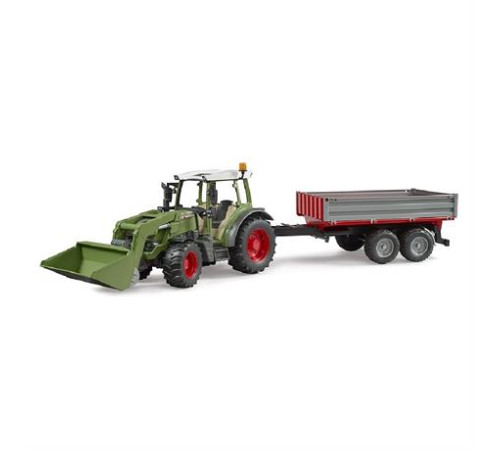 Модель Bruder Трактор Fendt Vario 211 з переднім навантажувачем та причепом 1:16 (02182) Модель Bruder Трактор Fendt Vario 211 з переднім навантажувачем та причепом 1:16 (02182)