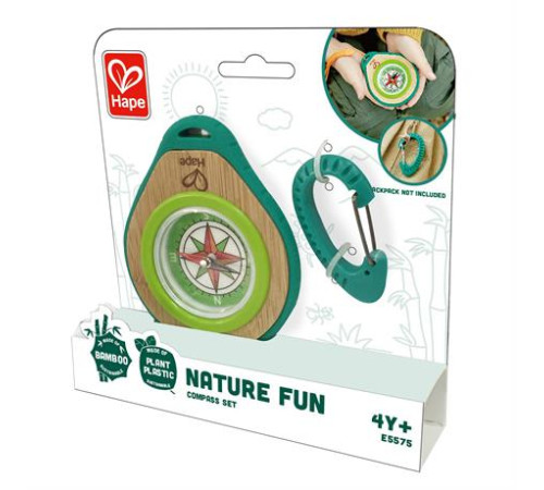 Набір натураліста Hape Nature Fun Компас з карабіном (E5575)