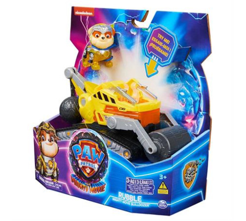 Ігровий набір Paw Patrol Щенячий патруль у кіно 2 Рятувальний автомобіль-трансформер із водієм Кремезом (SM17776/6511)