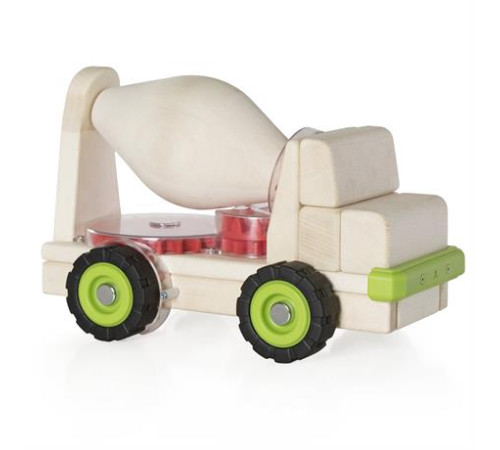 Велика машинка Guidecraft Block Science Trucks Бетоновоз дерев'яний 38 см (G7530)