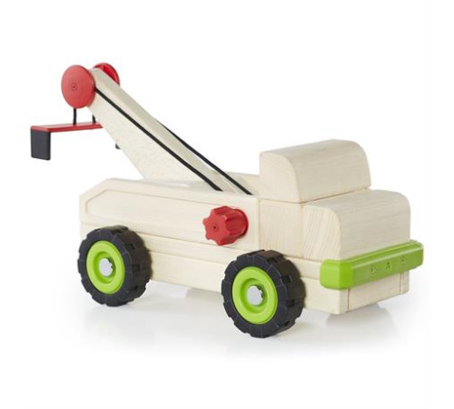 Велика машинка Guidecraft Block Science Trucks Евакуатор дерев'яний 37 см (G7532)