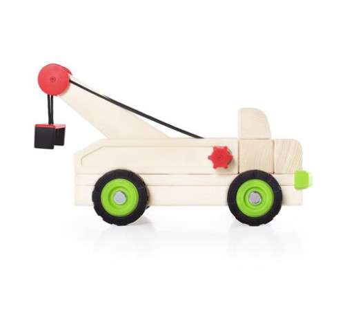 Велика машинка Guidecraft Block Science Trucks Евакуатор дерев'яний 37 см (G7532)