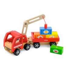 Дерев'яна машинка Viga Toys Автокран (50690)