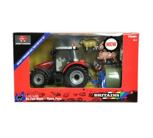 Набір Britains Модель трактора Massey Ferguson 5612 з вилами та фігурками 1:32 (43205)