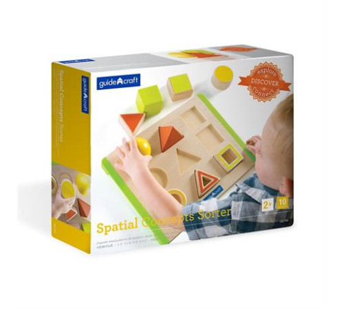 Дерев'яний сортер Guidecraft Manipulatives Фігури в просторі (G6744)