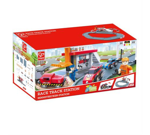 Автотрек Hape Гоночна траса та станція (E3734)