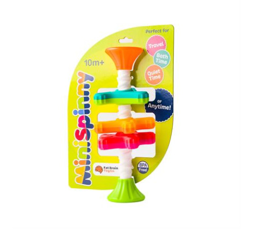 Пірамідка-спінер Fat Brain Toys MiniSpinny тактильна (F134ML)