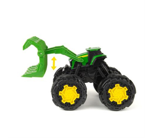 Машинка Трактор John Deere Kids Monster Treads з ковшем і великими колесами (47327)