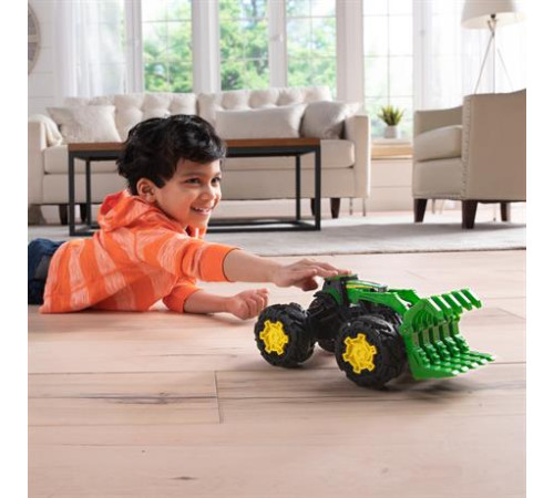 Машинка Трактор John Deere Kids Monster Treads з ковшем і великими колесами (47327)