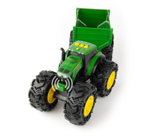 Машинка Трактор John Deere Kids Monster Treads із причепом і великими колесами (47353) Машинка Трактор John Deere Kids Monster Treads із причепом і великими колесами (47353)