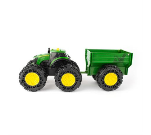 Машинка Трактор John Deere Kids Monster Treads із причепом і великими колесами (47353) Машинка Трактор John Deere Kids Monster Treads із причепом і великими колесами (47353)