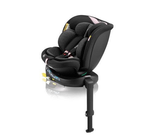 Дитяче автокрісло Lionelo NAVY I-size BLACK PINK Дитяче автокрісло Lionelo NAVY I-size BLACK PINK
