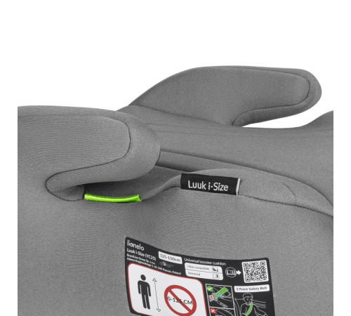 Бустер Lionelo LUUK I-SIZE GREY Бустер Lionelo LUUK I-SIZE GREY