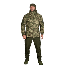 Куртка Stalker SoftShell Хижак піксель (7495), L