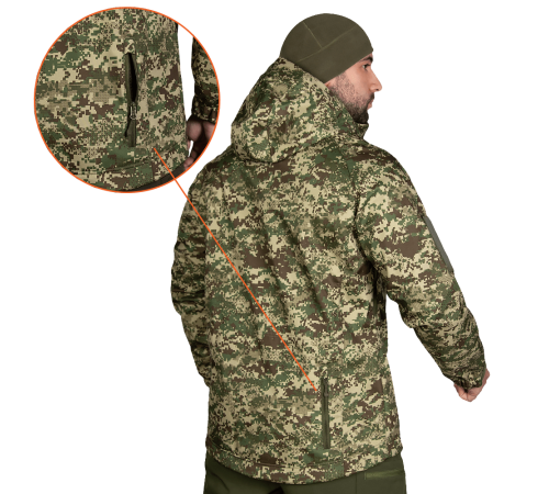 Куртка Stalker SoftShell Хижак піксель (7495), L