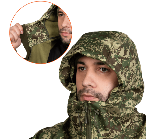 Куртка Stalker SoftShell Хижак піксель (7495), L