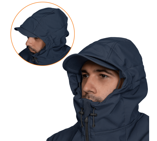 Куртка Stalker SoftShell Темно-синя (7005), S