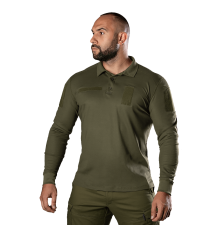 Поло Army ID Long CoolPass Pique LT Олива (8291), XL