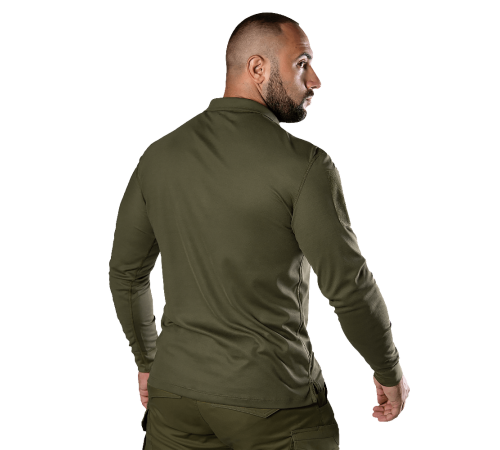 Поло Army ID Long CoolPass Pique LT Олива (8291), XXXXL