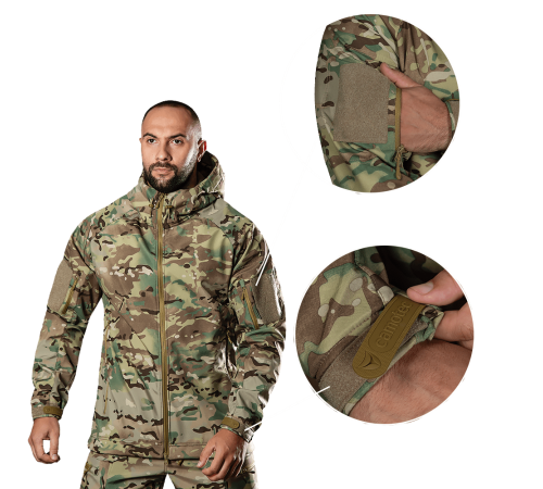 Куртка CM Stalker SoftShell Multicam (7089), XXXL