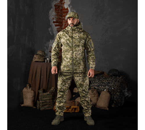 Куртка CM Stalker SoftShell Піксель (7379), XXL