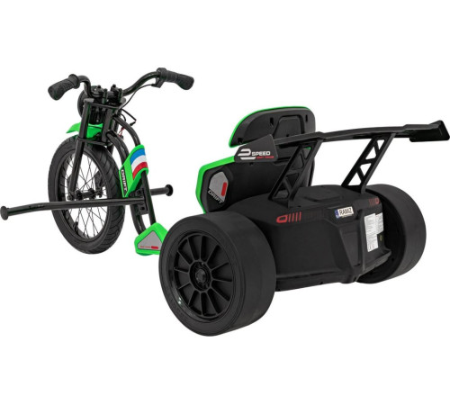 Дитяча акумуляторна машинка DRIFT BIKE 21 Зелена Дитяча акумуляторна машинка DRIFT BIKE 21 Зелена