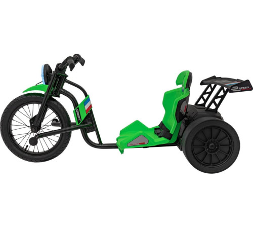 Дитяча акумуляторна машинка DRIFT BIKE 21 Зелена Дитяча акумуляторна машинка DRIFT BIKE 21 Зелена