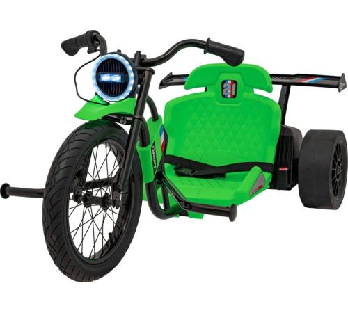 Дитяча акумуляторна машинка DRIFT BIKE 21 Зелена Дитяча акумуляторна машинка DRIFT BIKE 21 Зелена
