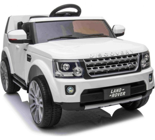 Дитяча акумуляторна машинка Land Rover Discovery Біла