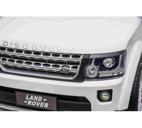 Дитяча акумуляторна машинка Land Rover Discovery Біла