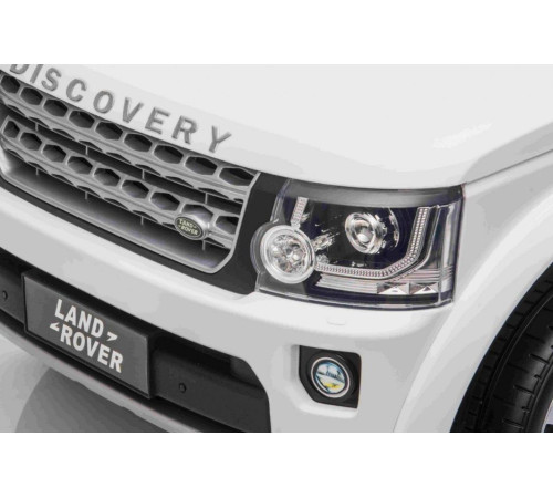 Дитяча акумуляторна машинка Land Rover Discovery Біла