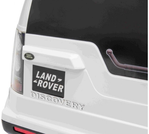 Дитяча акумуляторна машинка Land Rover Discovery Біла