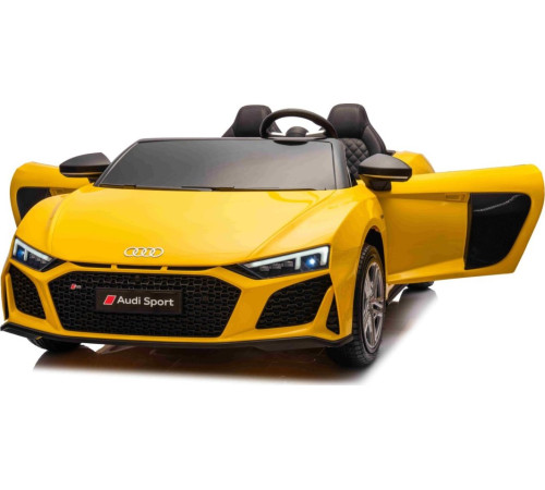 Дитяча акумуляторна машинка Audi Spyder R8 LIFT Жовта