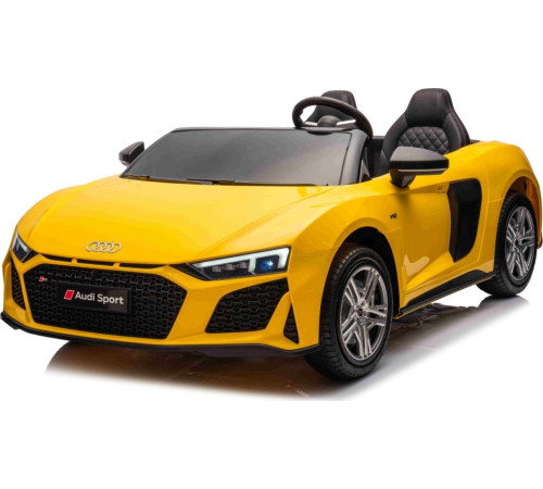 Дитяча акумуляторна машинка Audi Spyder R8 LIFT Жовта