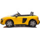 Дитяча акумуляторна машинка Audi Spyder R8 LIFT Жовта