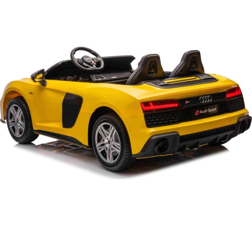 Дитяча акумуляторна машинка Audi Spyder R8 LIFT Жовта