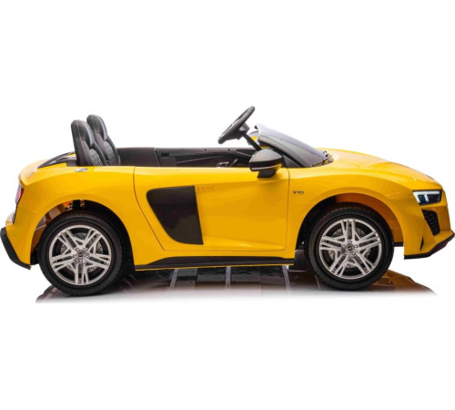 Дитяча акумуляторна машинка Audi Spyder R8 LIFT Жовта