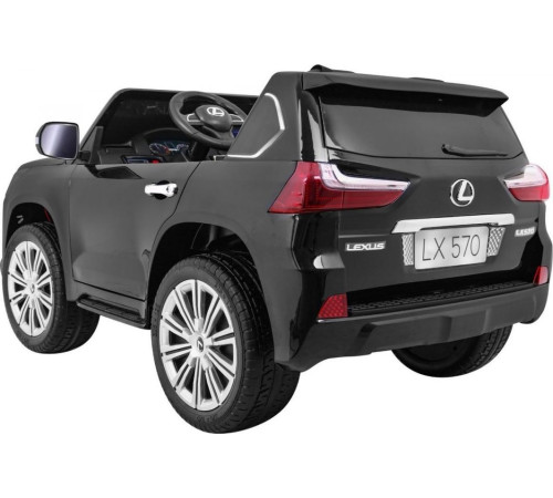 Дитяча акумуляторна машинка Lexus LX570 Чорна Дитяча акумуляторна машинка Lexus LX570 Чорна