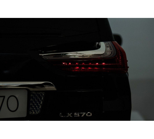 Дитяча акумуляторна машинка Lexus LX570 Чорна Дитяча акумуляторна машинка Lexus LX570 Чорна